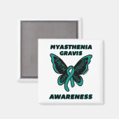 Schmetterling/Bewusstsein...Myasthenia Gravis Magnet (Vorderseite/Rückseite)