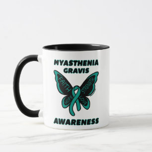 Schmetterling/Bewusstsein...Myasthenia Gravis Tasse