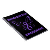 Schmetterling/Bewusstsein...Pankreatitis-Notebook Notizblock (Rechte Seite)