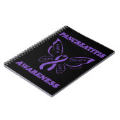 Schmetterling/Bewusstsein...Pankreatitis-Notebook Notizblock (Linke Seite)