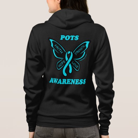 Schmetterling/Bewusstsein...POTS Hoodie (Rückseite)