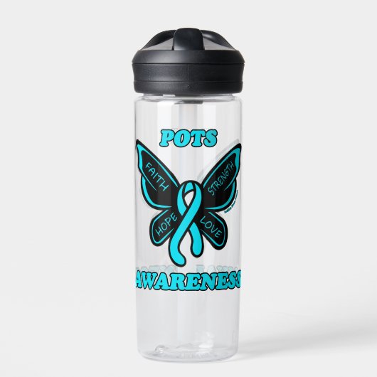 Schmetterling/Bewusstsein...POTS Trinkflasche (Vorderseite)