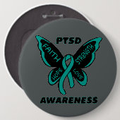 Schmetterling/Bewusstsein...PTSD Button (Vorne & Hinten)
