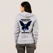 Schmetterling/Bewusstsein...Rheumatoide Arthritis Hoodie (Schwarz voll)