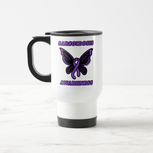 Schmetterling/Bewusstsein...Sarcoidose Reisen Umar Reisebecher (Links)