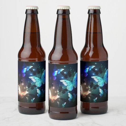 Schmetterling Bierflaschenetikett (Flaschen)