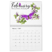 Schmetterling Birthstone Kalender 2014 (Feb 2027)