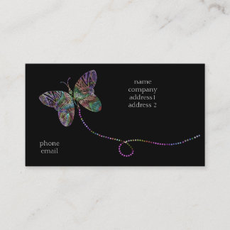 Schmetterling bizcard visitenkarte