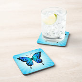 Schmetterling Blau Insekten Illustration-20284 Getränkeuntersetzer (Rechte Seite)