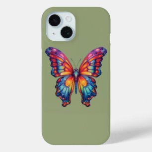 Schmetterling Blau Orange Flügel Case-Mate iPhone Hülle