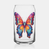 Schmetterling Blau Orange Flügel Dosenglas (Rückseite)