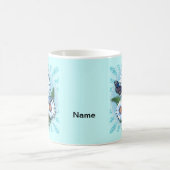 Schmetterling Blaue Gänseblümchen Kaffeetasse (Mittel)