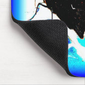 Schmetterling blaues mousepad, Calamityjan Mousepad (Ecke)