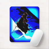 Schmetterling blaues mousepad, Calamityjan Mousepad (Mit Mouse)