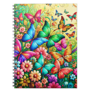 Schmetterling & Bloom Notizblock