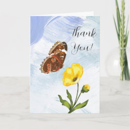 Schmetterling & Blume Faltkarte Karte