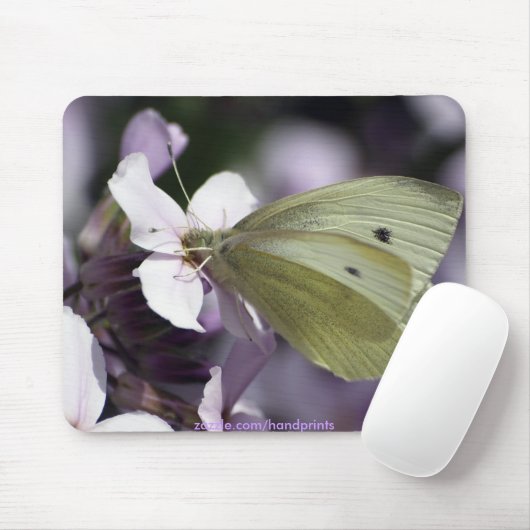 Schmetterling & Blume Gartenliebhaber Mousepad (Mit Mouse)
