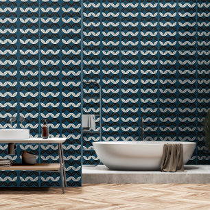 Schmetterling-Blume horizontale Streifen auf launi Tapete