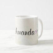 Schmetterling - Blume Kaffeetasse (VorderseiteRechts)