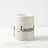 Schmetterling - Blume Kaffeetasse (Mittel)
