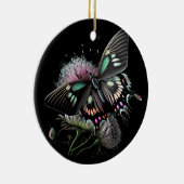 Schmetterling-Blume Keramik Ornament (Rechts)