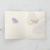 Schmetterling, Blume nach Operation Karte (Innenseite)