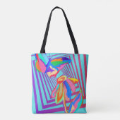 SCHMETTERLING BLUME TASCHE (Rückseite)