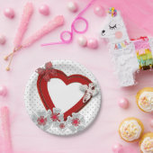 Schmetterling Blume Valentinstag Liebe wir Pappteller (Party)