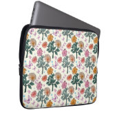 Schmetterling Blumen Garten Muster Laptopschutzhülle (Vorne Rechts)