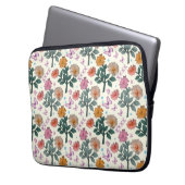 Schmetterling Blumen Garten Muster Laptopschutzhülle (Vorderseite Links)