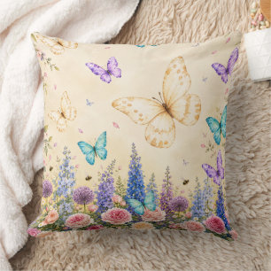 Schmetterling Blumen Garten Wurf Kissen