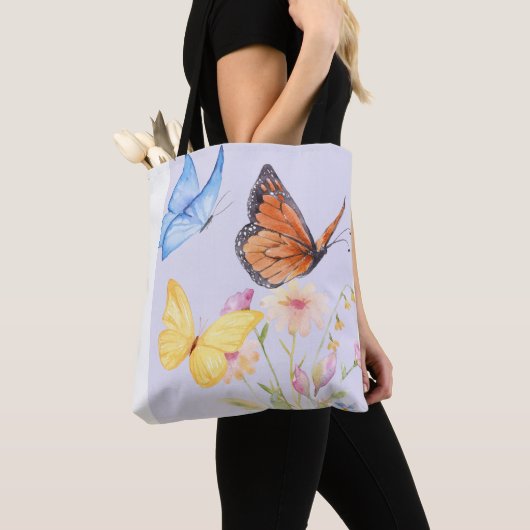 Schmetterling & Blumenbeete Tasche (Von Nahem)