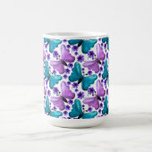 Schmetterling Blumenmuster Ästhetik Süße Blumen Kaffeetasse (Mittel)