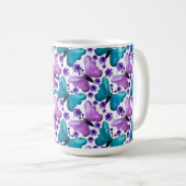 Schmetterling Blumenmuster Ästhetik Süße Blumen Kaffeetasse (VorderseiteRechts)