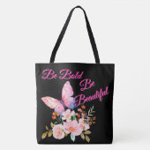 Schmetterling & Blüten Natur Tasche (Vorderseite)