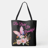 Schmetterling & Blüten Natur Tasche (Rückseite)