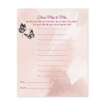 Schmetterling Brautparty Age Game