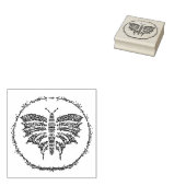 Schmetterling-Briefmarke 2x2 Gummistempel (Stempel)