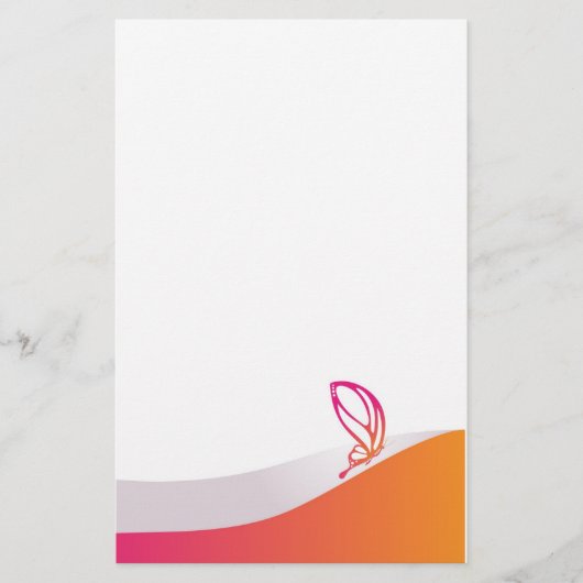 Schmetterling Briefpapier (Vorderseite)