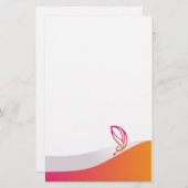 Schmetterling Briefpapier (Vorne/Hinten)