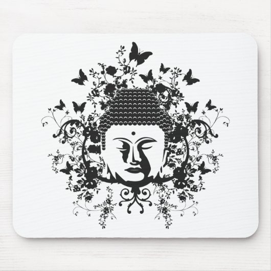 Schmetterling Buddha Mousepad (Vorne)