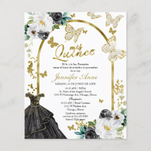 Schmetterling Budget Spanische Quinceanera Einladu
