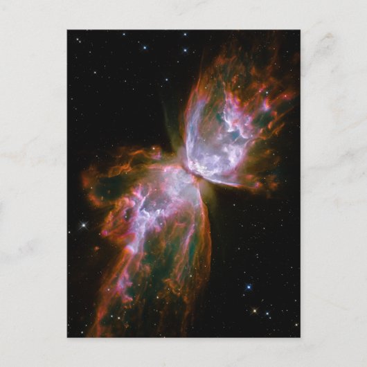 Schmetterling / Bug Nebula (Hubble-Teleskop) Postkarte (Vorderseite)