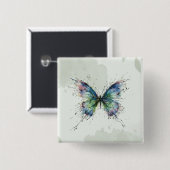 Schmetterling Button (Vorne & Hinten)