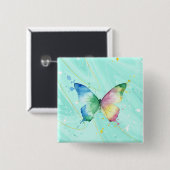 Schmetterling Button (Vorne & Hinten)