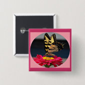 Schmetterling Button (Vorne & Hinten)