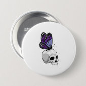 Schmetterling Button (Vorne & Hinten)