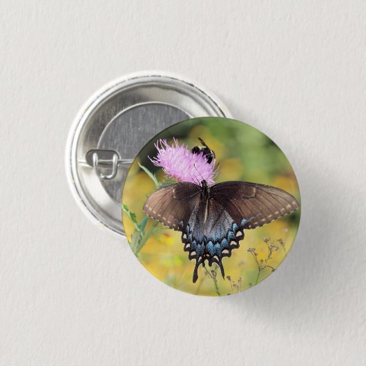 Schmetterling Button (Vorne & Hinten)