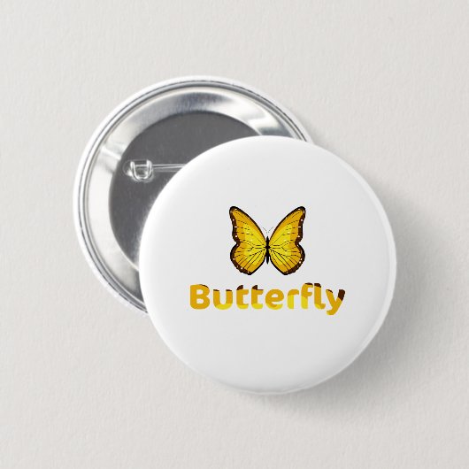 Schmetterling Button (Vorne & Hinten)