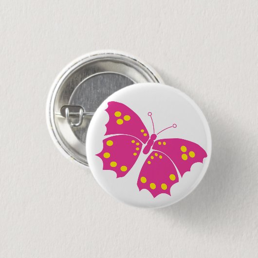 Schmetterling Button (Vorne & Hinten)